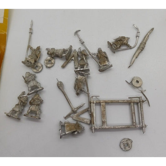 Vintage 1991 Alternative Armies Metal Miniature War Gaming Figures Onager Big Brunhilde Set