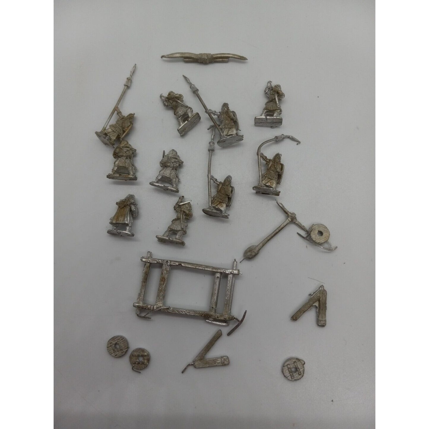 Vintage 1991 Alternative Armies Metal Miniature War Gaming Figures Onager Big Brunhilde Set