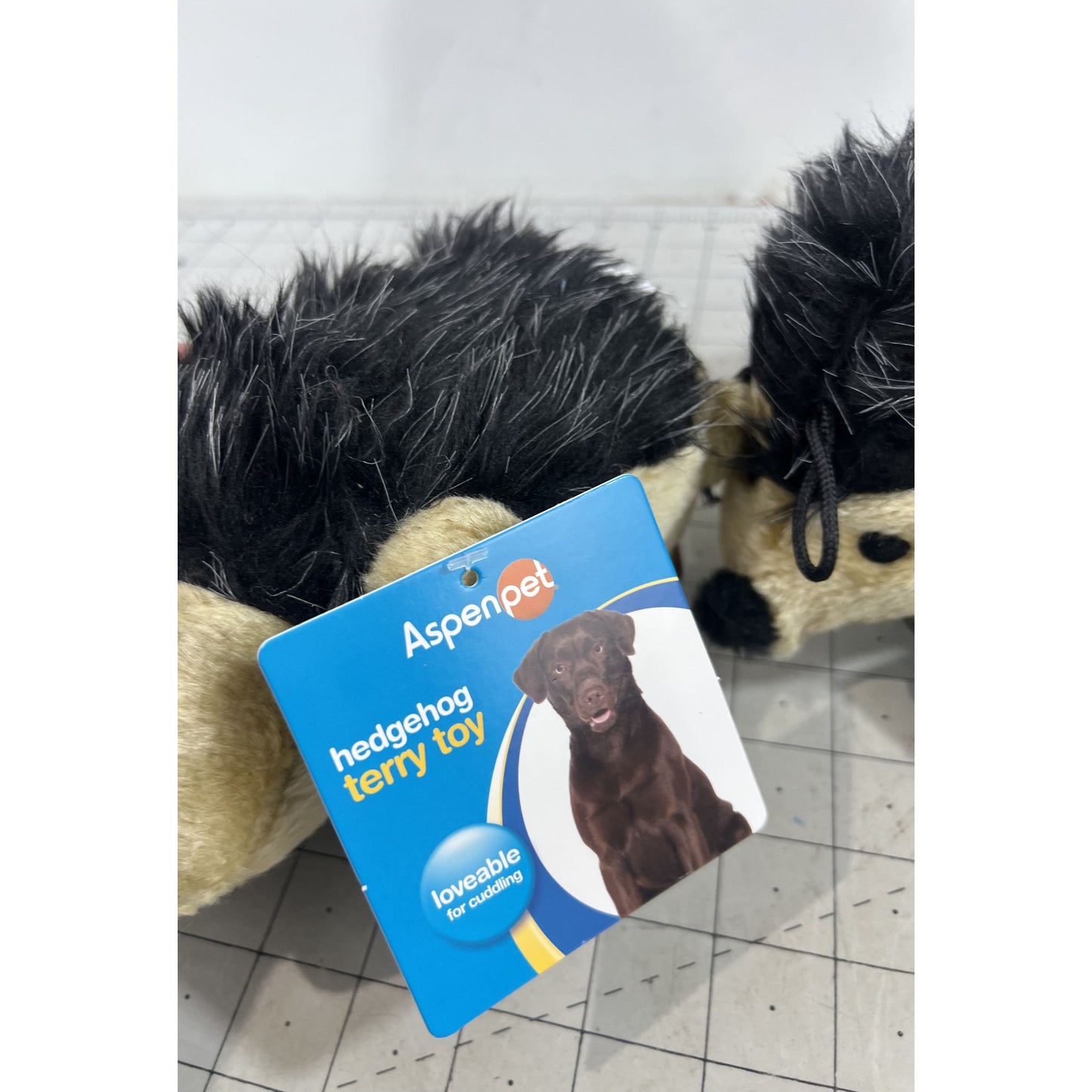 Lot/3 Aspen Pet Hedgehog Terry Toy Dogs Large Plush Squeaky New
