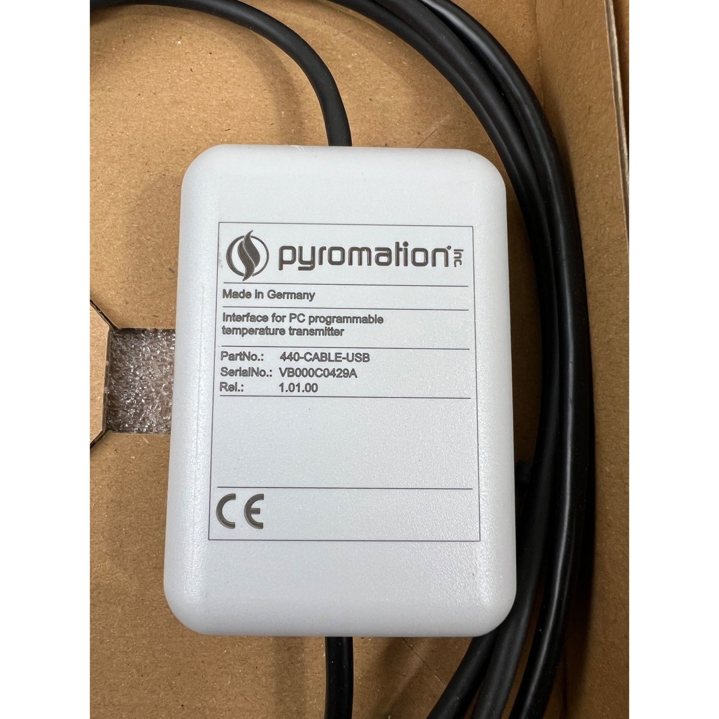 Pyromation Interface PC Programmable Temperature Transmitter 440-CABLE-USB