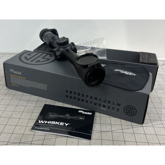 Sig Sauer WHISKEY4 4-16x 44mm Rifle Scope - MOA Milling Hunter 2.0 - Black