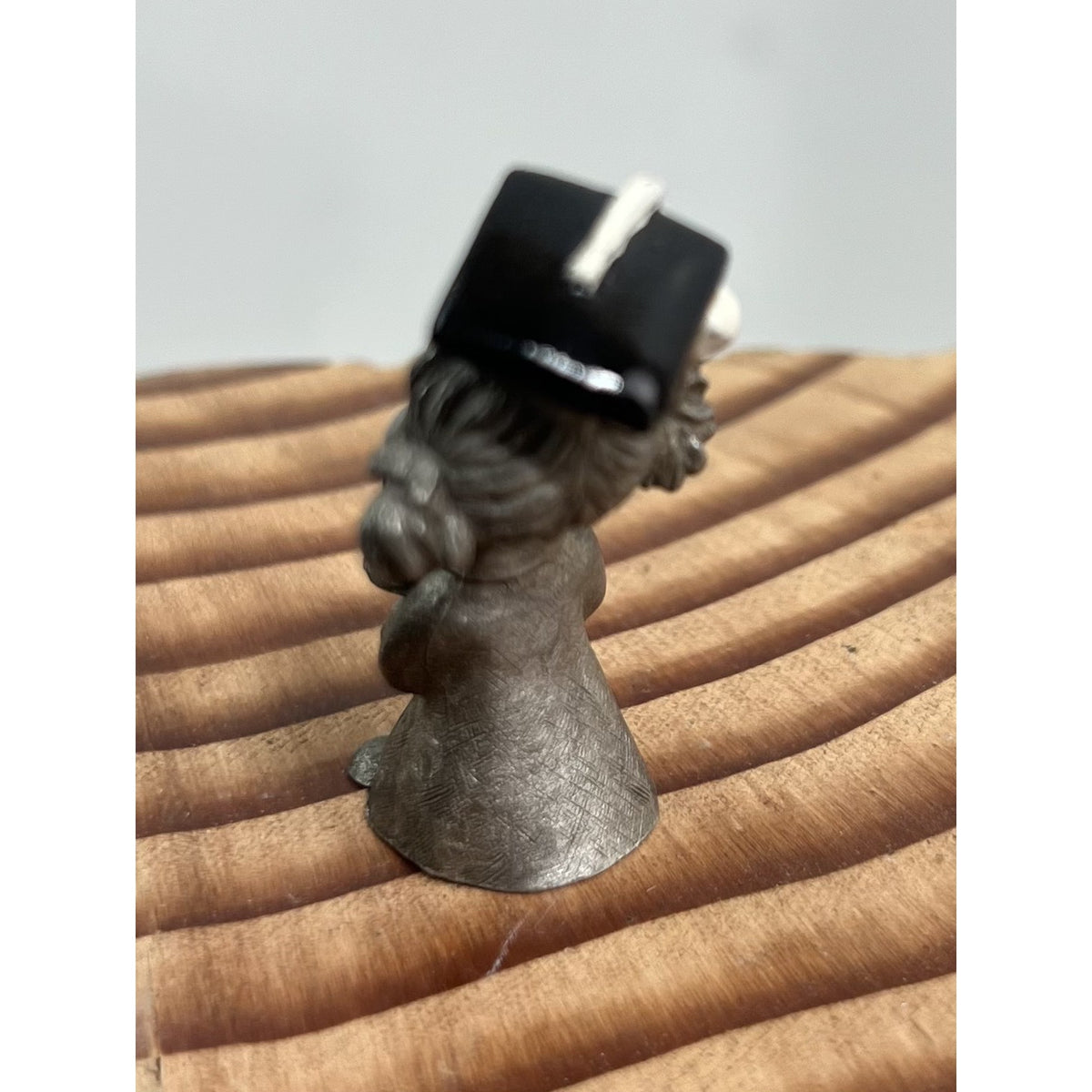 Pewter Miniature Figurine Girl Graduate w/Diploma Cap 1983 Spoontiques S870