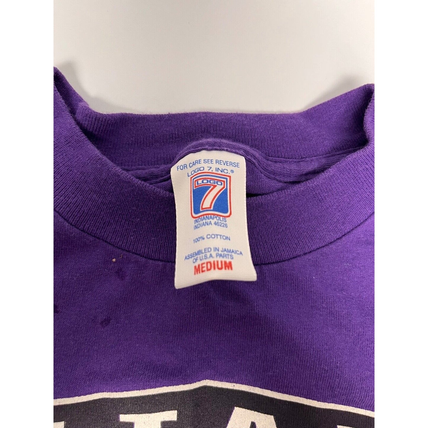Logo 7 Vintage Utah Jazz t-shirt size M 100% cotton
