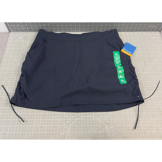 Columbia Womens Omni-Shade Skort Abyss XL New Blue NWT