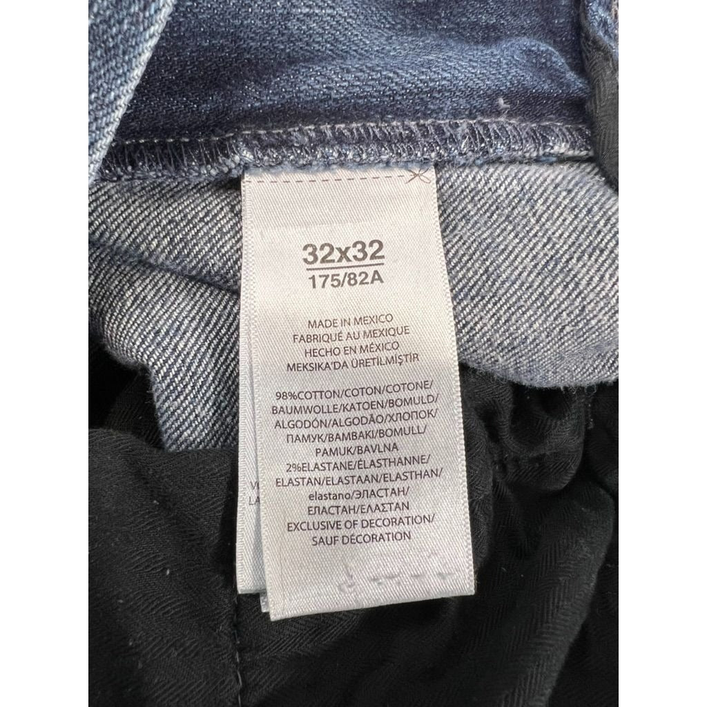 Polo Ralph Lauren Men's Denim Jeans 32x32 Straight-Leg Indigo Blue
