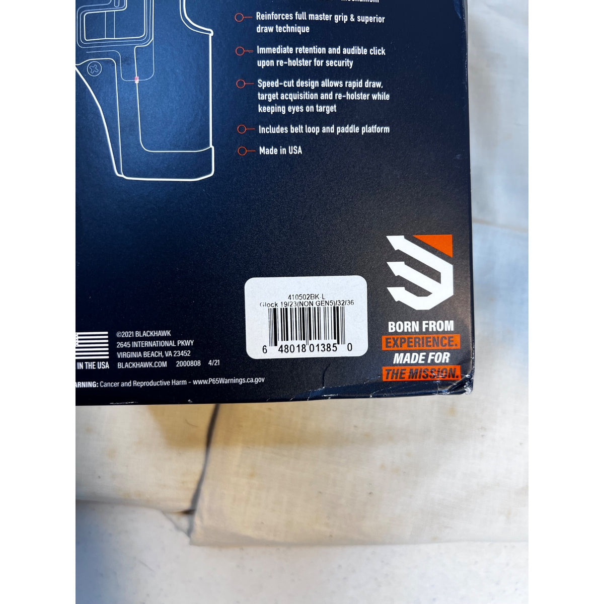 BLACKHAWK! Serpa CQC OTW Concealment Holster Glock Pistols  Hip/Left New