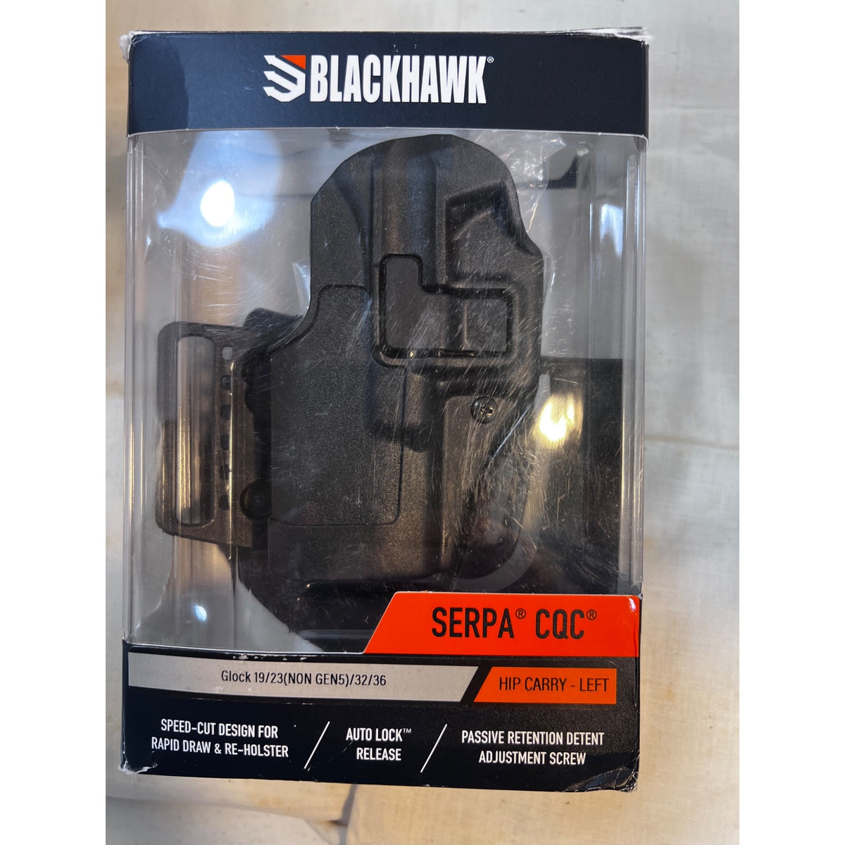 BLACKHAWK! Serpa CQC OTW Concealment Holster Glock Pistols  Hip/Left New