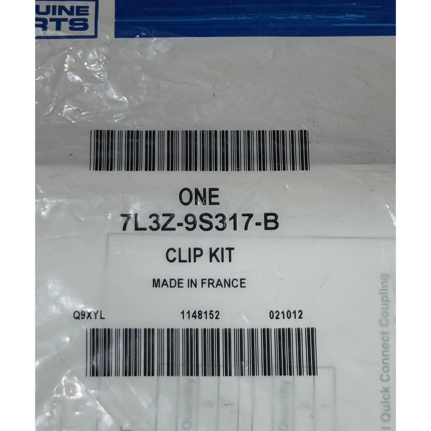 Ford Genuine Parts Fuel Line Clip Kit 7L3Z-9S317-B New