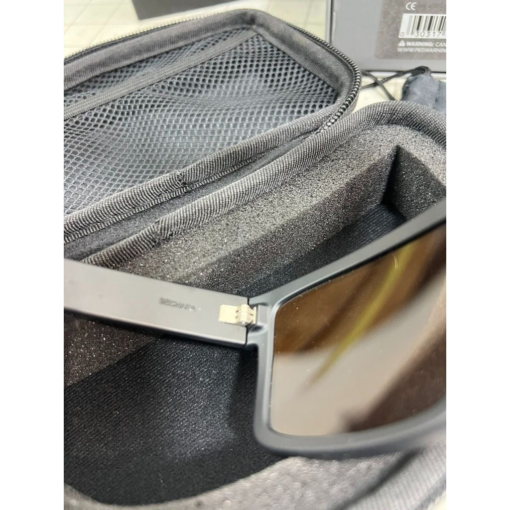 Leupold Becnara Matte Black Sunglasses w/Bronze Mirror Polarized Lens & Case New