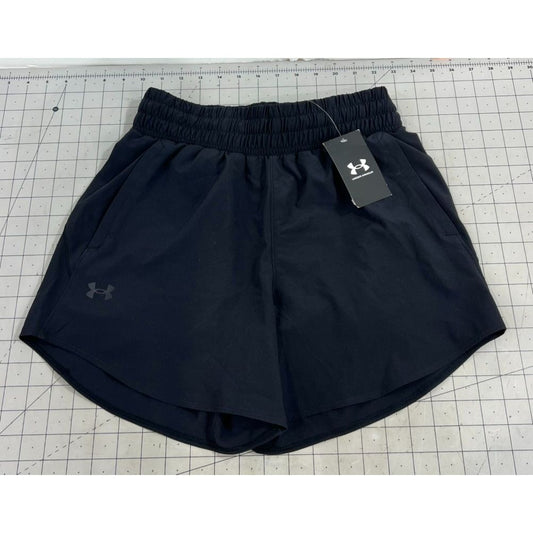 Under Armour Women’s Flex Woven 5” Shorts Black Sz. S Loose Fit New