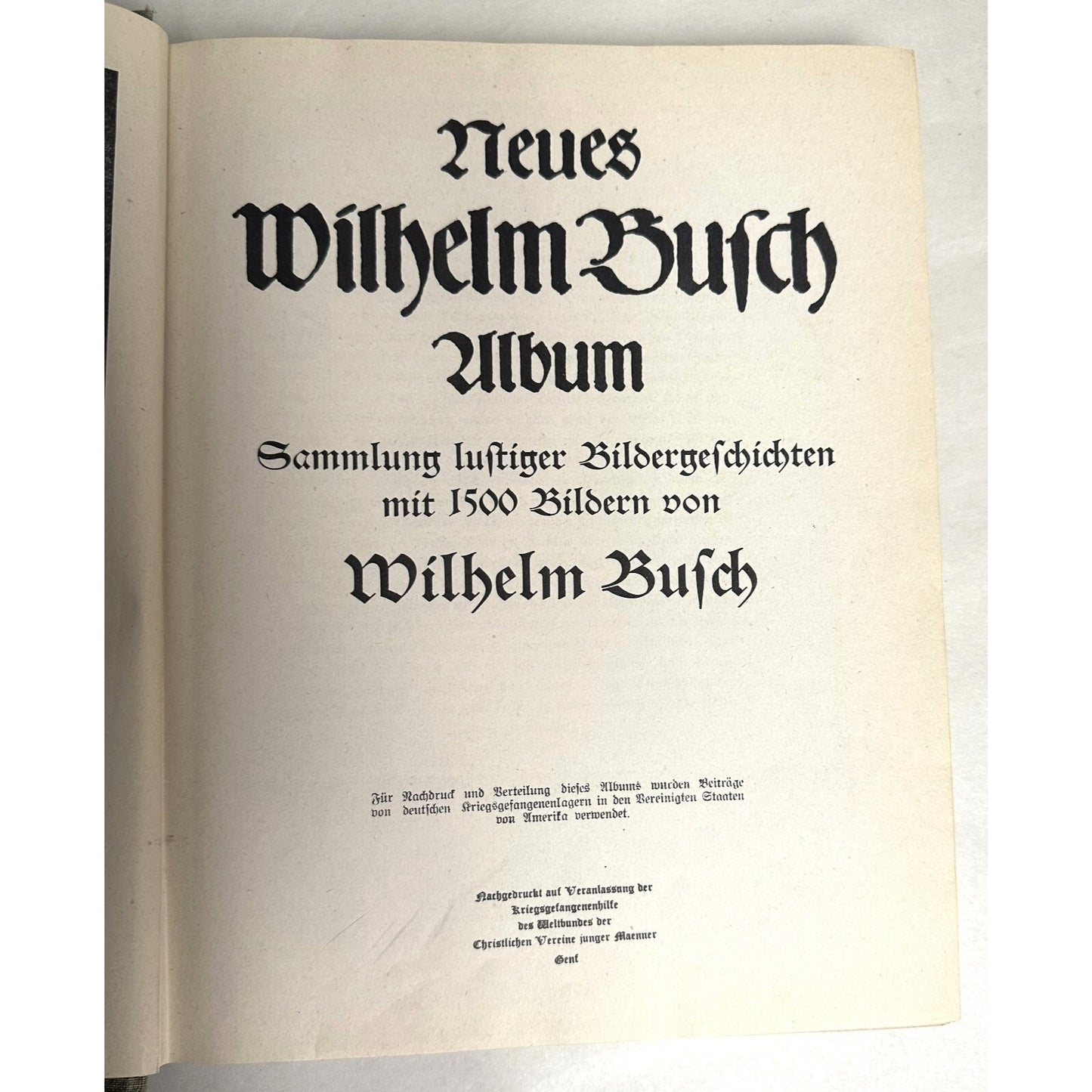 Neues Wilhelm Busch Album German Text 1500 Illustrations Hardcover 428 Pages 11.25x9