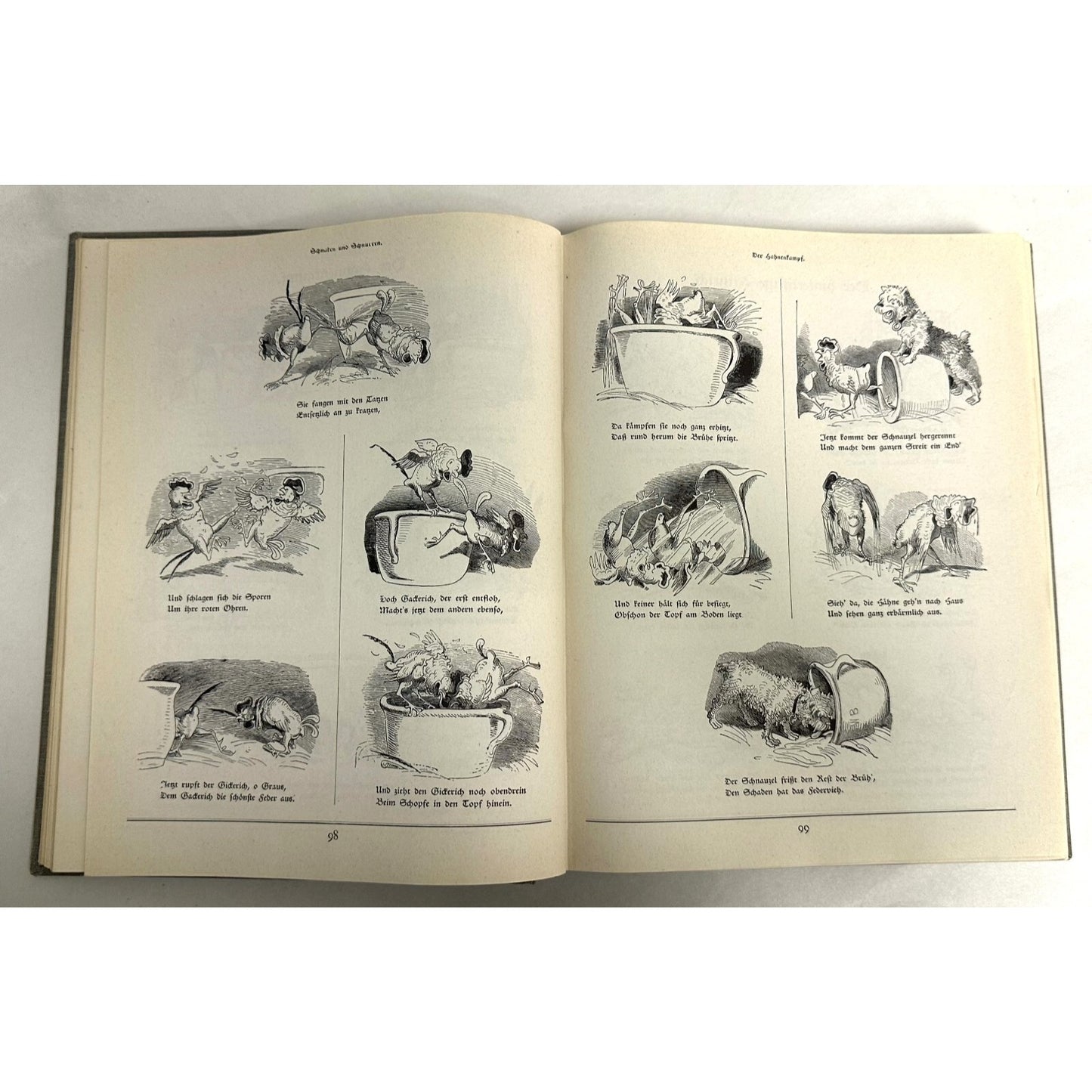 Neues Wilhelm Busch Album German Text 1500 Illustrations Hardcover 428 Pages 11.25x9