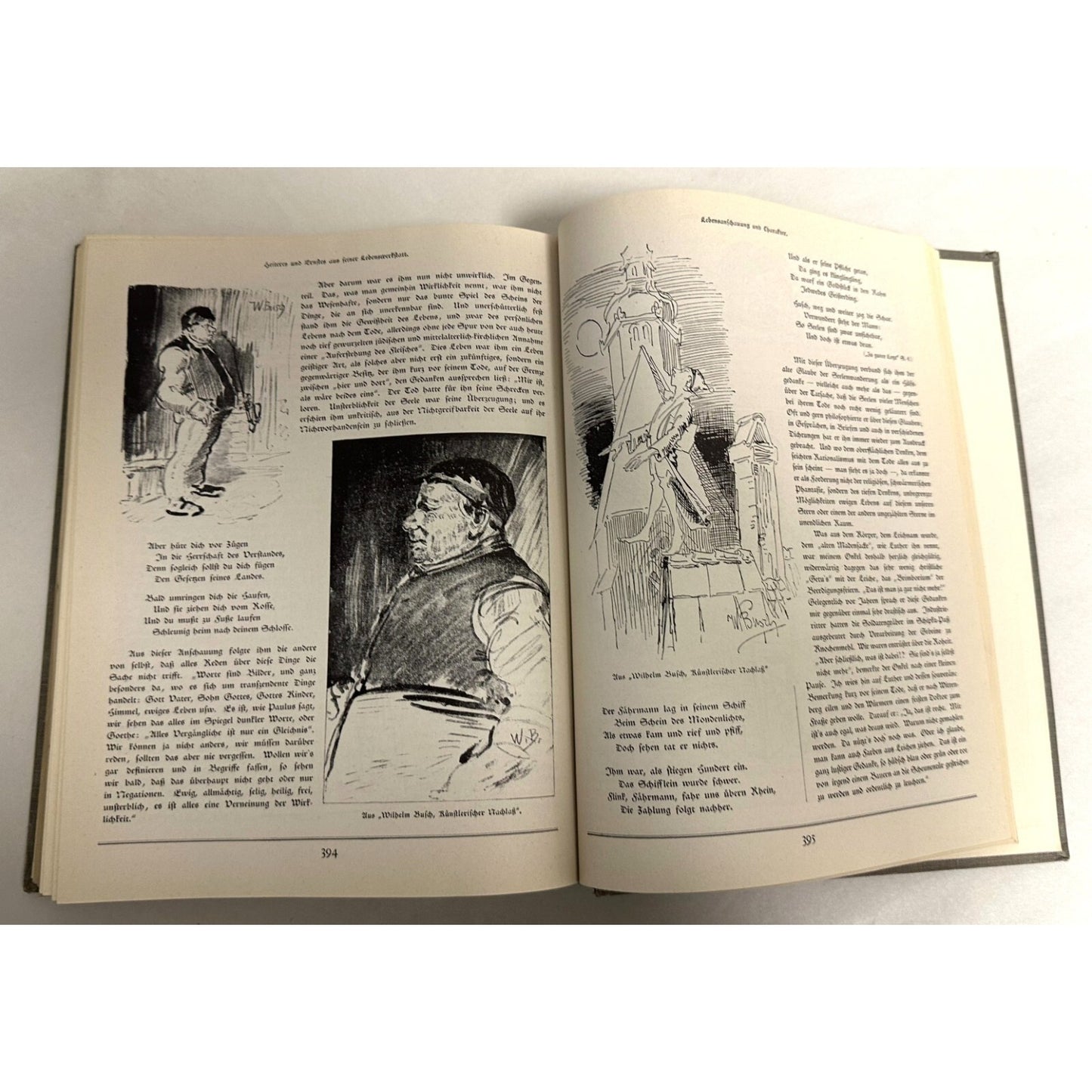 Neues Wilhelm Busch Album German Text 1500 Illustrations Hardcover 428 Pages 11.25x9